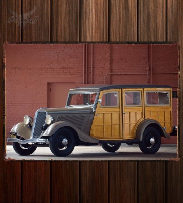 Металлическая табличка Ford V8 Station Wagon (40-860) 327